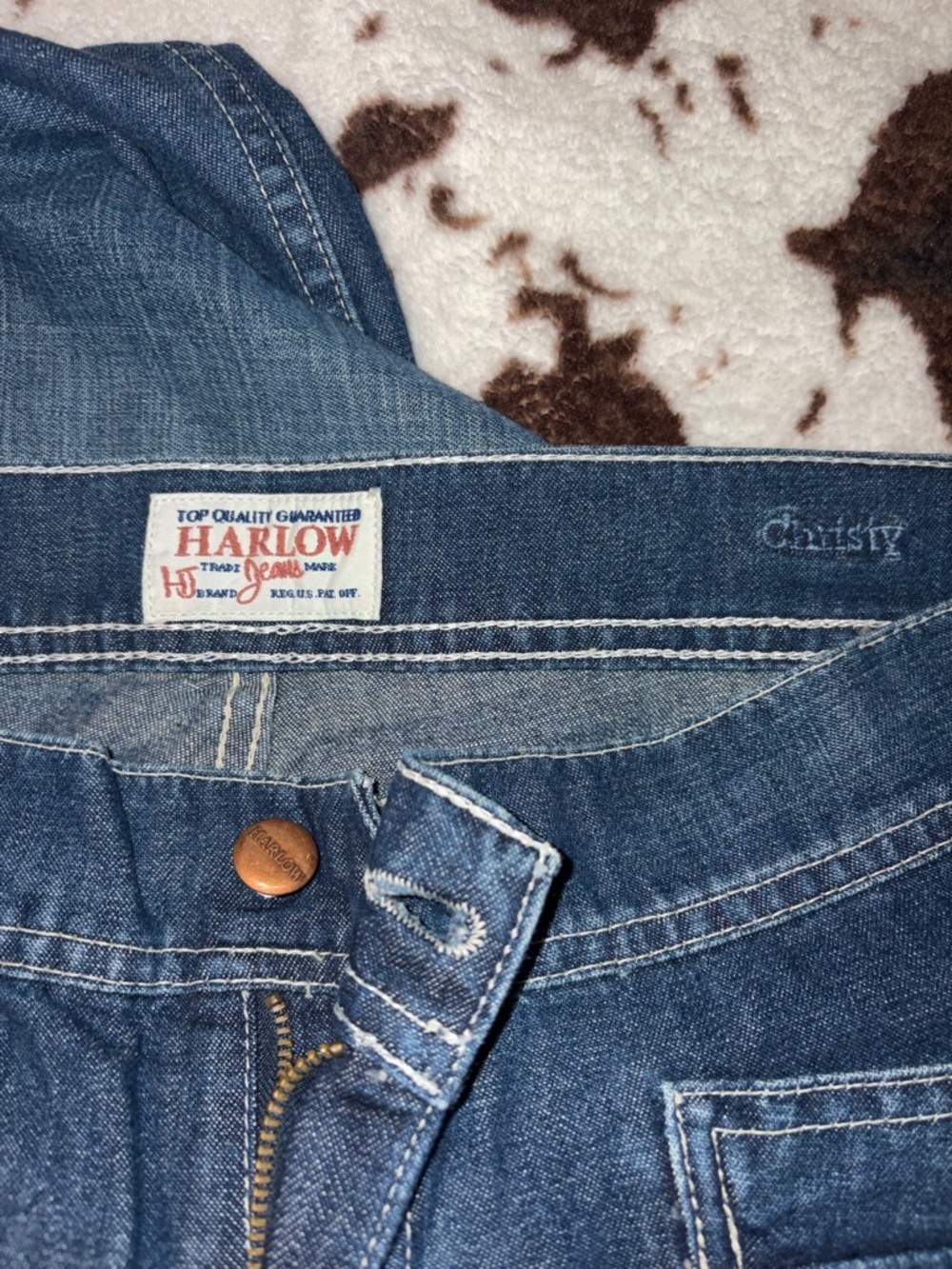 Harlow Women’s Dark Blue Straight Leg Jeans